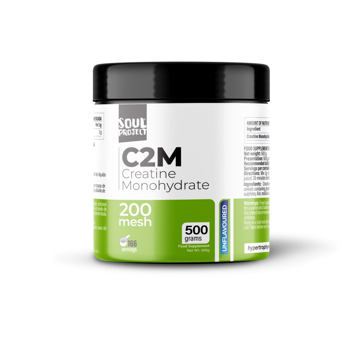 C2M CREATINE MONOHIDRATE 500 G de Soul Project - fotografía principal