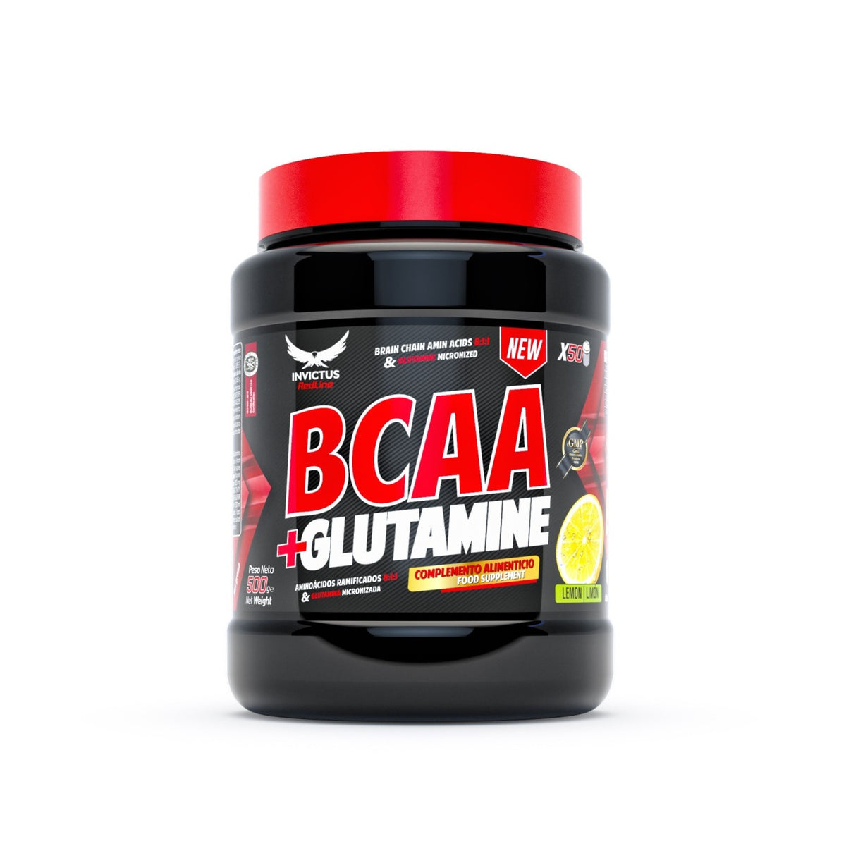 PRO BCAA + GLUTAMINE 500 GR. de Invictus Redline - fotografía principal