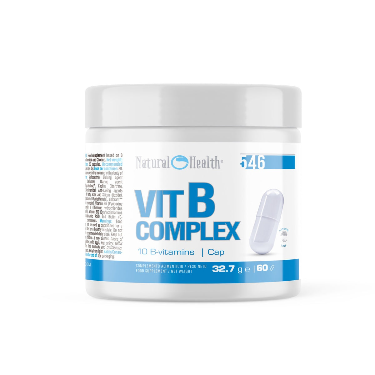 VIT B COMPLEX | COMPLEJO MULTIVITAM?NICO | 60 CAP de Natural Health - fotografía principal