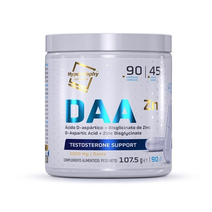 DAA + Zinc Bisglicinato (Acido aspartico 1000 mg.) 90 cap. de Hypertrophy Nutrition - fotografía principal