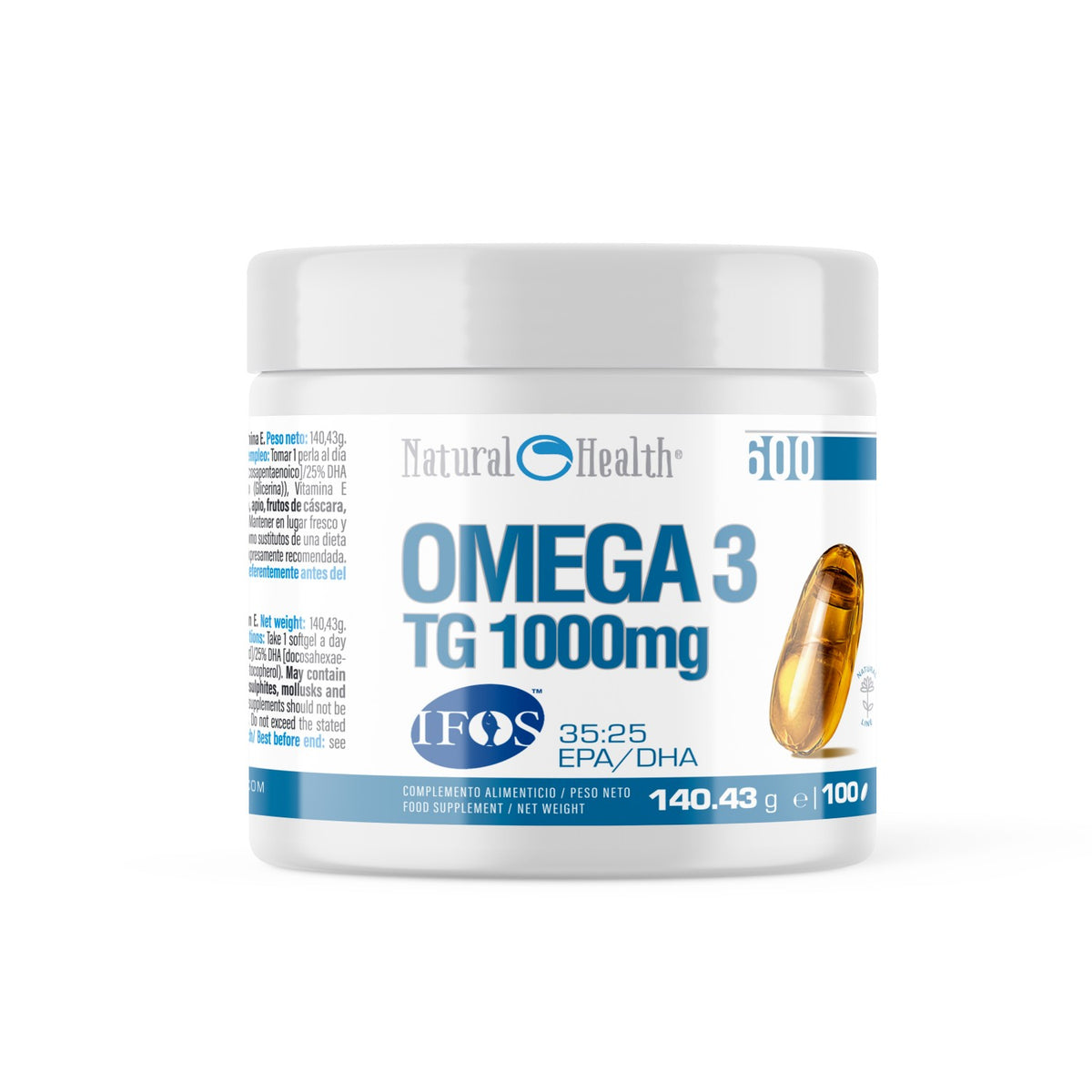 OMEGA 3 35/25 IFOS 100 SOFTGELS 1GR/CAPs de Natural Health - fotografía principal
